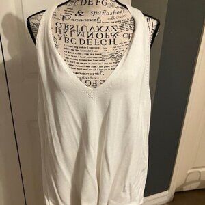 White knit tank by Banana Republic